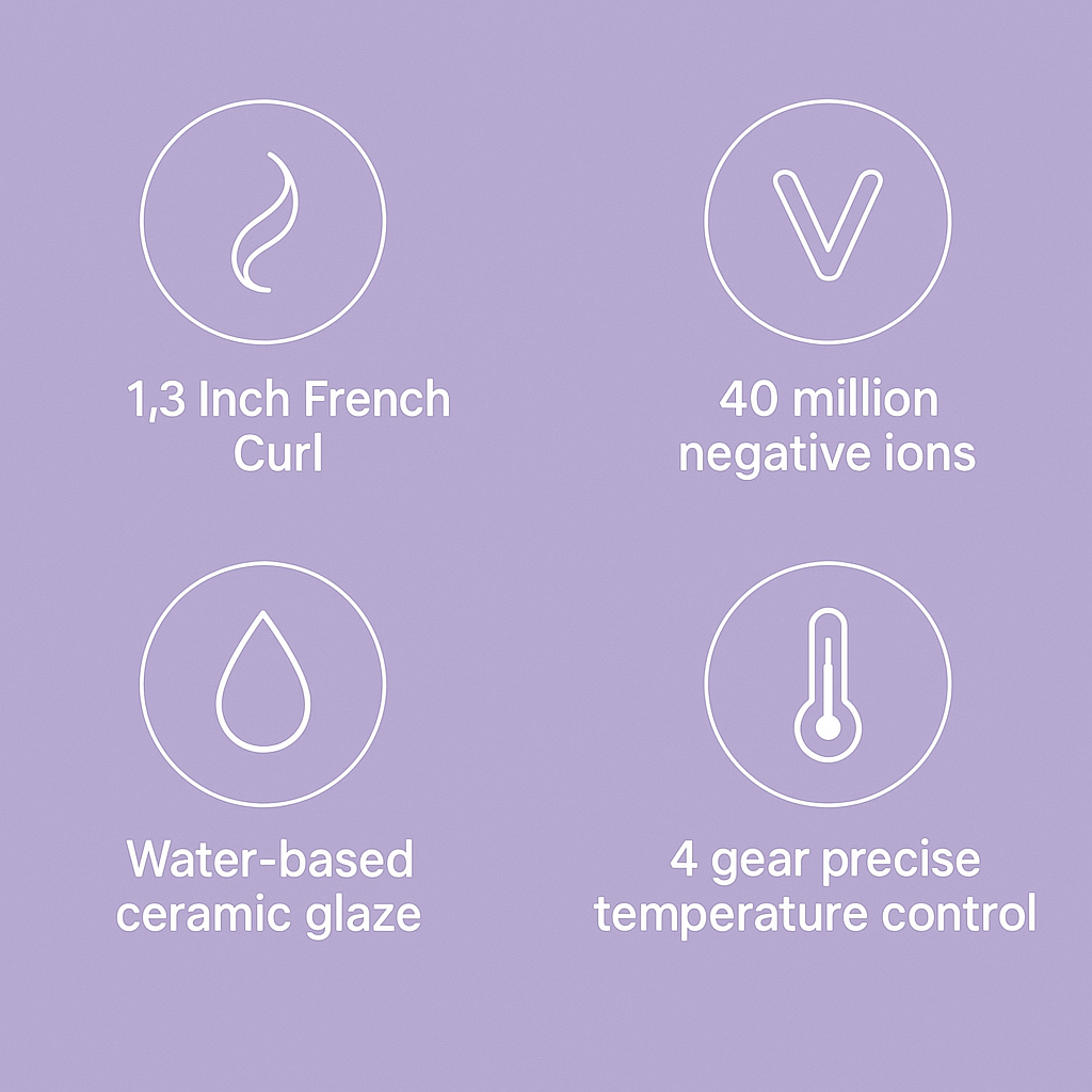 WaveAura™ Styler — Effortless, Frizz-Free Waves That Shine with Healthy Glow