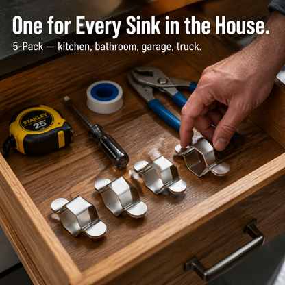 PowerGrip™ — Spin Supply Lines Smoothly, Quickly Loosen Stuck Faucet Nuts