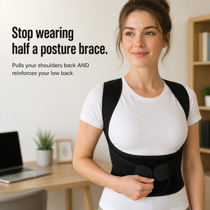 AlignPro™ — Correct Rounded Shoulders and Relieve Tight Lower Back with a Single Brace