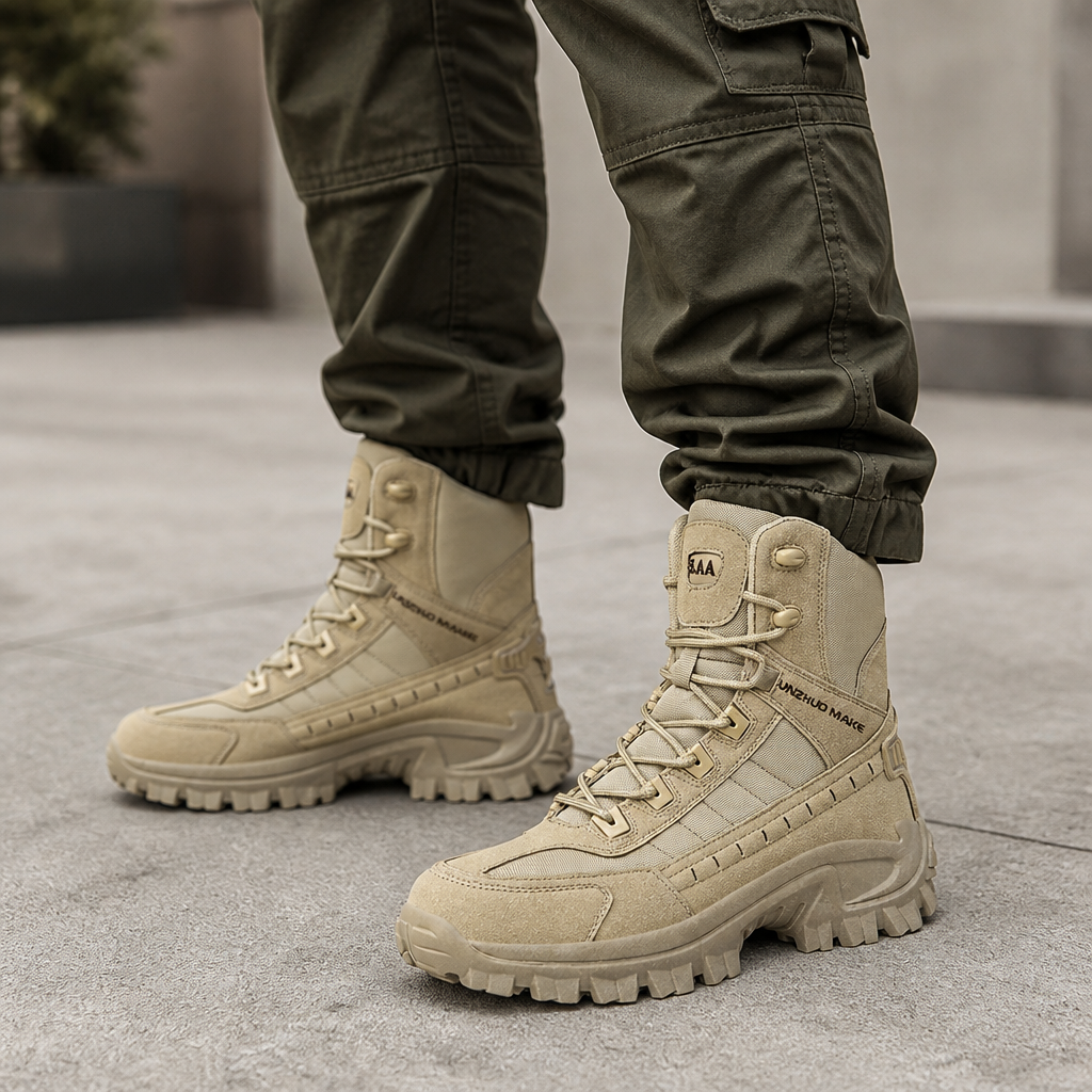 VortexTrail™ – Tactical Side-Zip Footwear with Slip-Resistant Rugged Sole