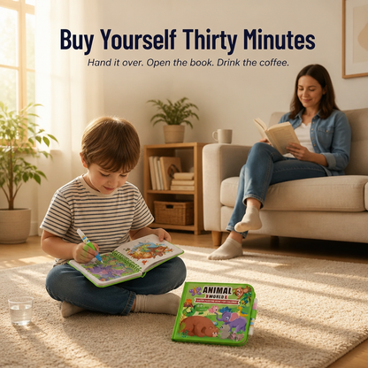 SplashCraft™ — Keeps Kids Busy for Hours of Quiet Coloring with No Mess