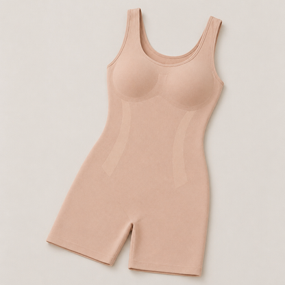 LunaContour™ – Seamless Full-Body Shaping Suit with Mid-Thigh Slimming