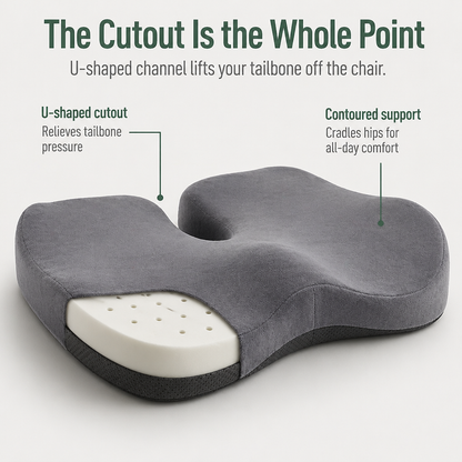 BackEase™ — Enjoy Full-Day Relief From Tailbone Pain With Divine Support