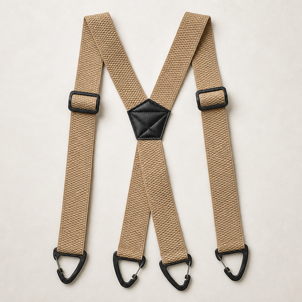 IronMark™ – Rugged Belt-Loop Suspenders Featuring Carabiner Hook Clips