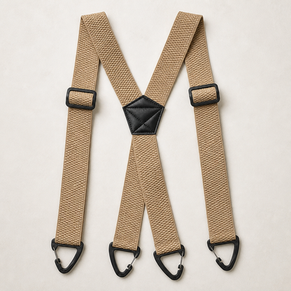 IronMark™ – Rugged Belt-Loop Suspenders Featuring Carabiner Hook Clips