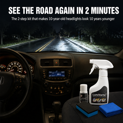 LumiVanta™ — Erase Yellow Haze & Lock in Crystal-Clear Headlights in 2 Minutes