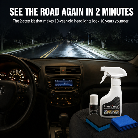 LumiVanta™ — Erase Yellow Haze & Lock in Crystal-Clear Headlights in 2 Minutes