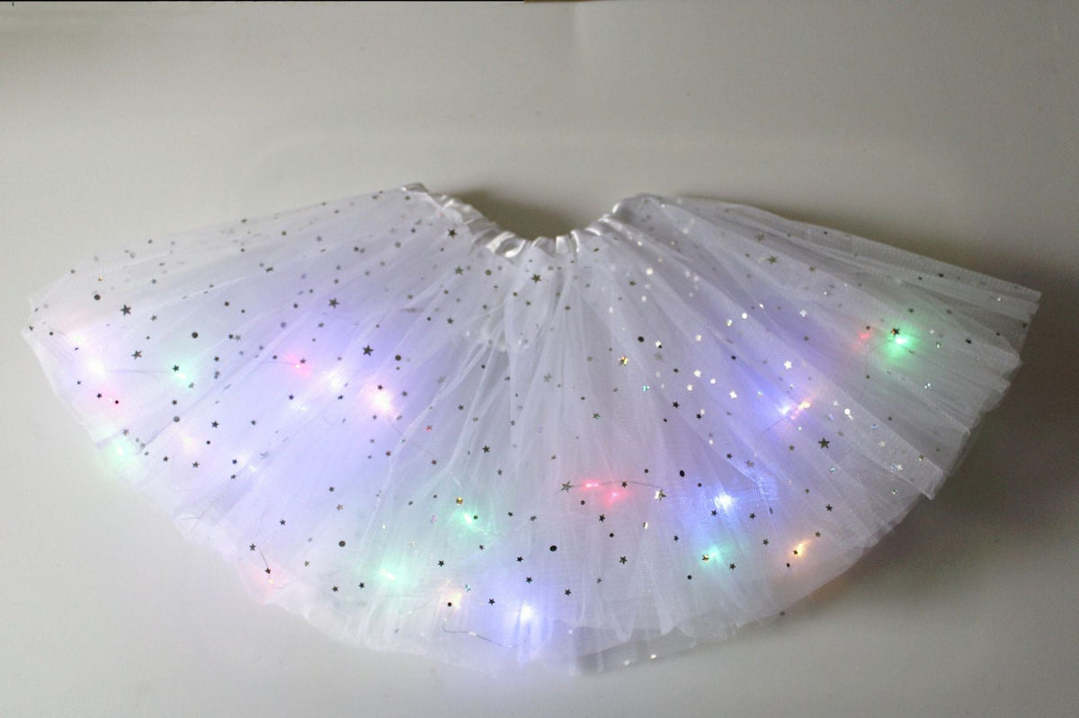 GlintWhirl™ LED Tutu Skirt — Light Up Every Step with Featherlight Comfort and Unstoppable Sparkle