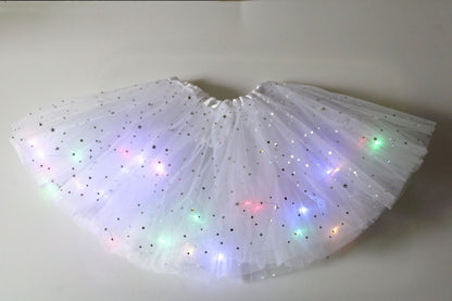 GlintWhirl™ LED Tutu Skirt — Light Up Every Step with Featherlight Comfort and Unstoppable Sparkle