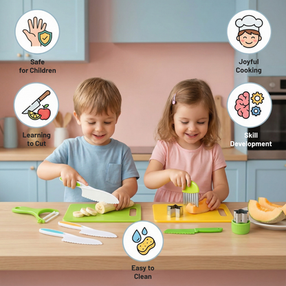 SliceHero™ Junior Kitchen Set — Turn Tiny Hands into Confident Little Chefs with Safe, Joyful Cooking Adventures