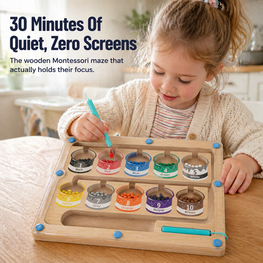 SparkTrail™ Magnetic Maze — Swap Screen Meltdowns for Half an Hour of Engaged Play
