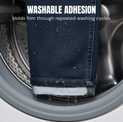 FlexSeal™ — Instant No-Sew Hems That Hold Firm and Feel Like New