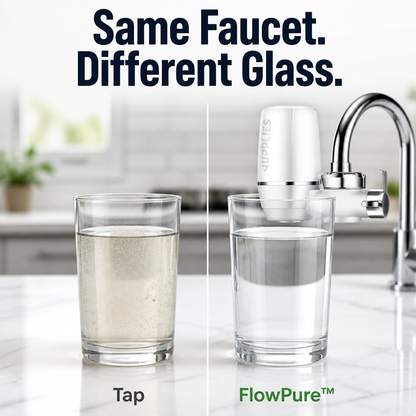 FlowPure™ — Remove Chlorine & Metallic Flavor from Your Tap in Less than a Minute