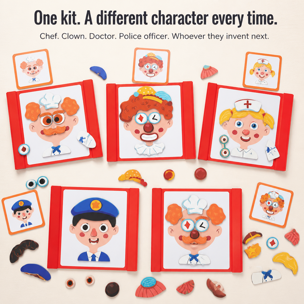 EmotionCraft™ — Create Infinite Magnetic Characters That Keep Kids Away from Screens