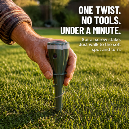 PestGuard™ — Repel Moles, Voles & Groundhogs Using 100ft Quiet Solar Pulses