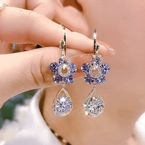LumiFleur™ Crystal Earrings — Sparkle with Effortless Glamour That Turns Heads Everywhere