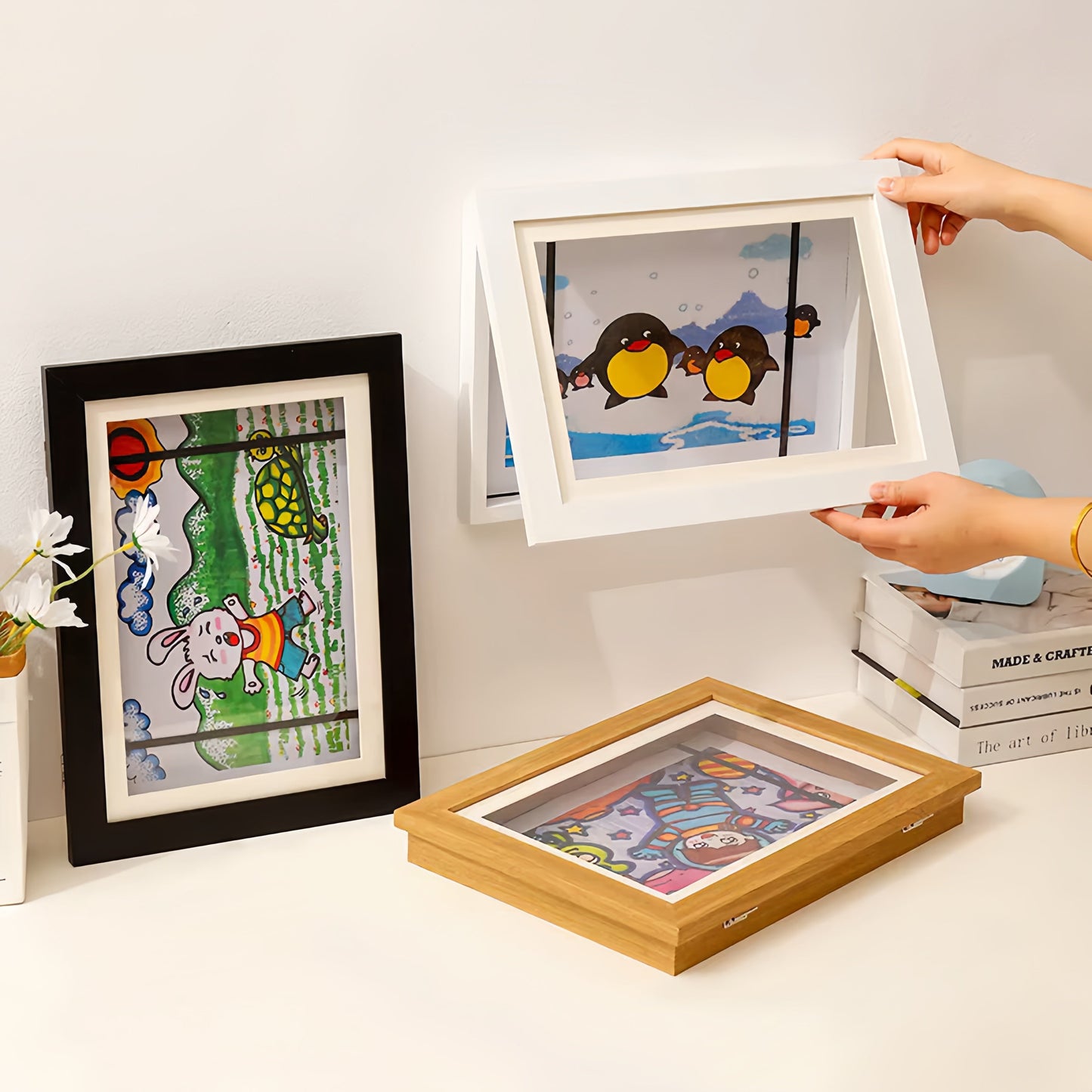 BrightFrame™ — Turn Your Child’s Art into a Proud, Clutter-Free Celebration Every Day