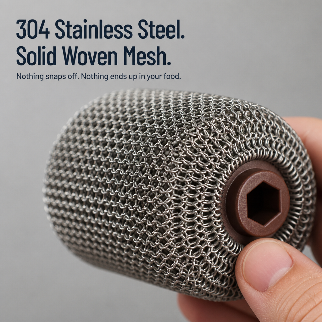 GrillGleam™ — Remove Stuck-On Grease Fast with No Loose Bristles at All