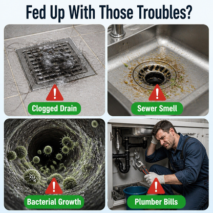 BreezeMaxPro™ — Break Down Tough Drain Blockages and Eliminate Foul Odors