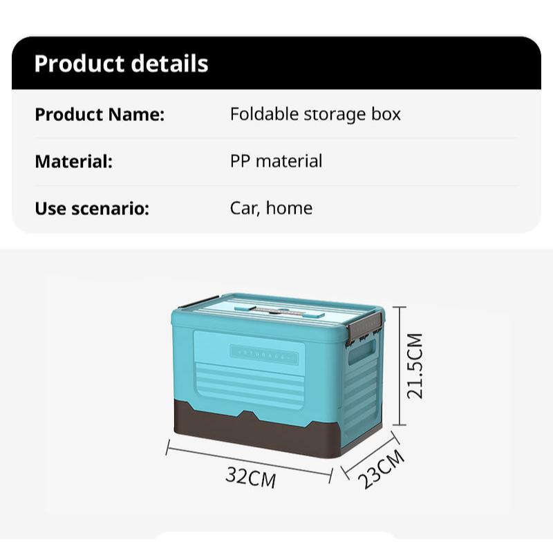 Storage Organizer with Lid, Foldable Design