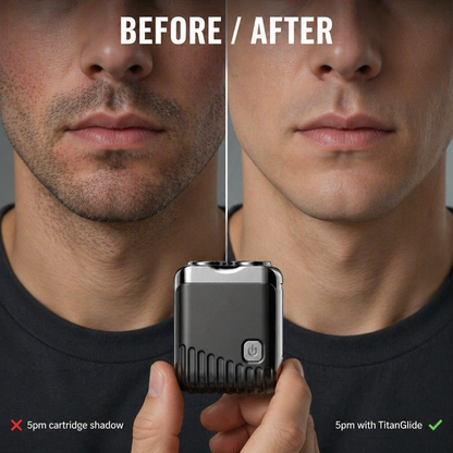 TitanGlide™ — Achieve a Clean, Skin-Friendly Shave That Fits Right in Your Pocket