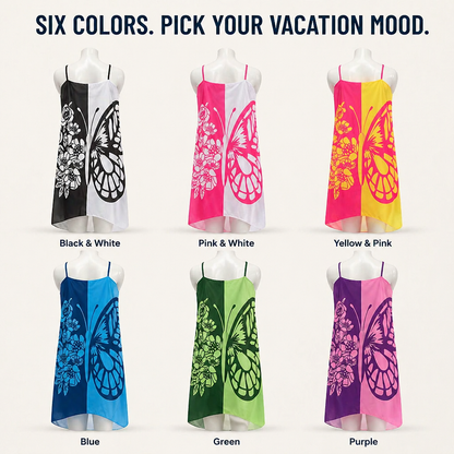 Butterfly Breeze™ — Wrap, Knot & Own the Beach with Bold Butterfly Print