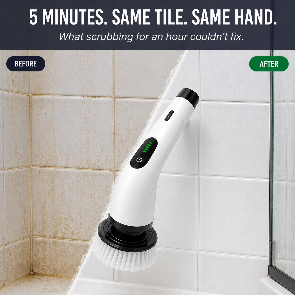 TurboShine™ — Cut Cleaning Time in Half with 8 Heads + Extension Pole | Spin Away Grime