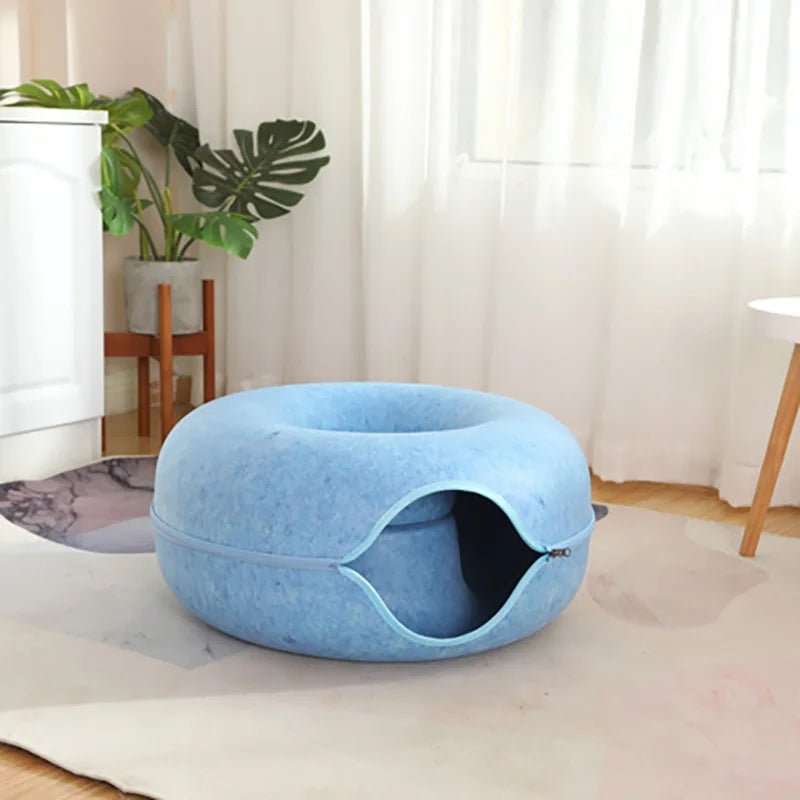 CatDome - Donut-Shaped Cat Tunnel Bed