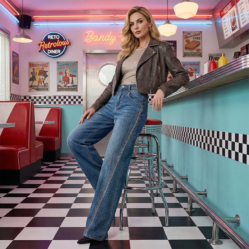 DivineLux™ Rhinestone Jeans — Shape Your Curves, Ignite Confidence, and Stay Unstoppable All Day