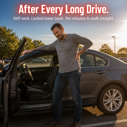 SpinoEase™ — Drive Pain-Free with Soothing Neck and Lumbar Support That Lasts