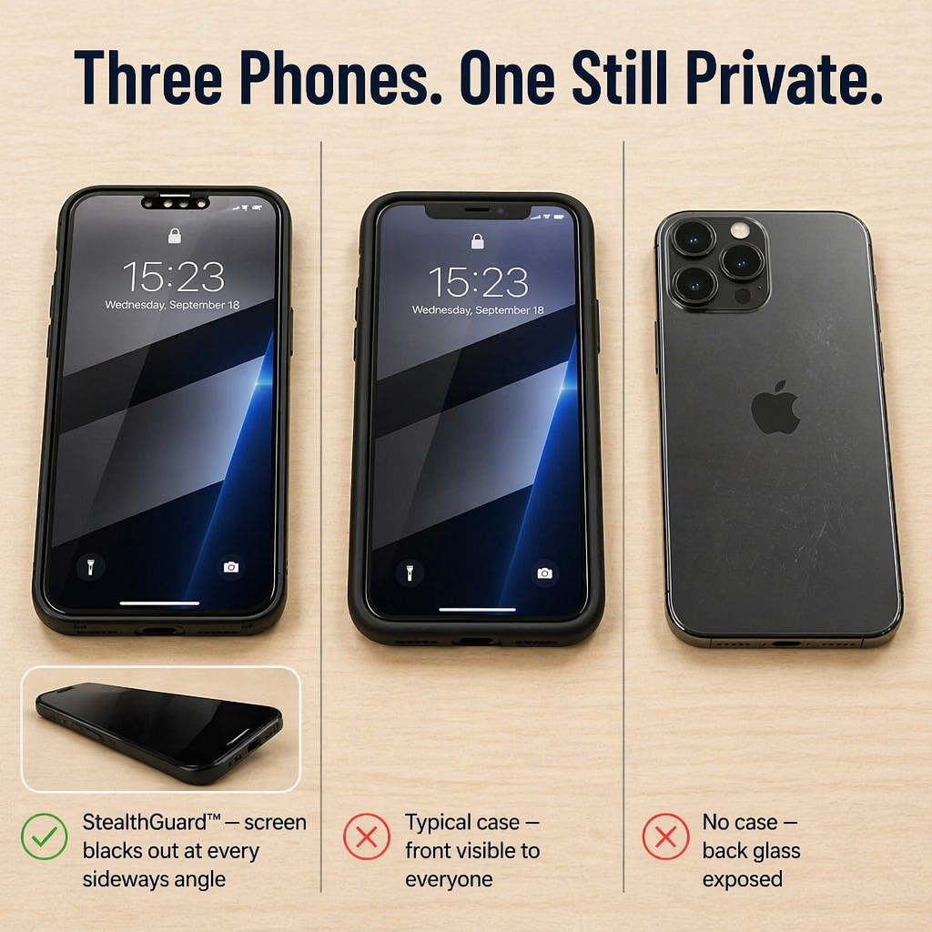 StealthGuard™ Privacy Armor — Stop Screen Peepers and Shield Both Sides Instantly