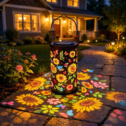 LumaFlare™ Solar Garden Lantern — Transform Your Nights with Effortless, Cozy Sunflower Glow