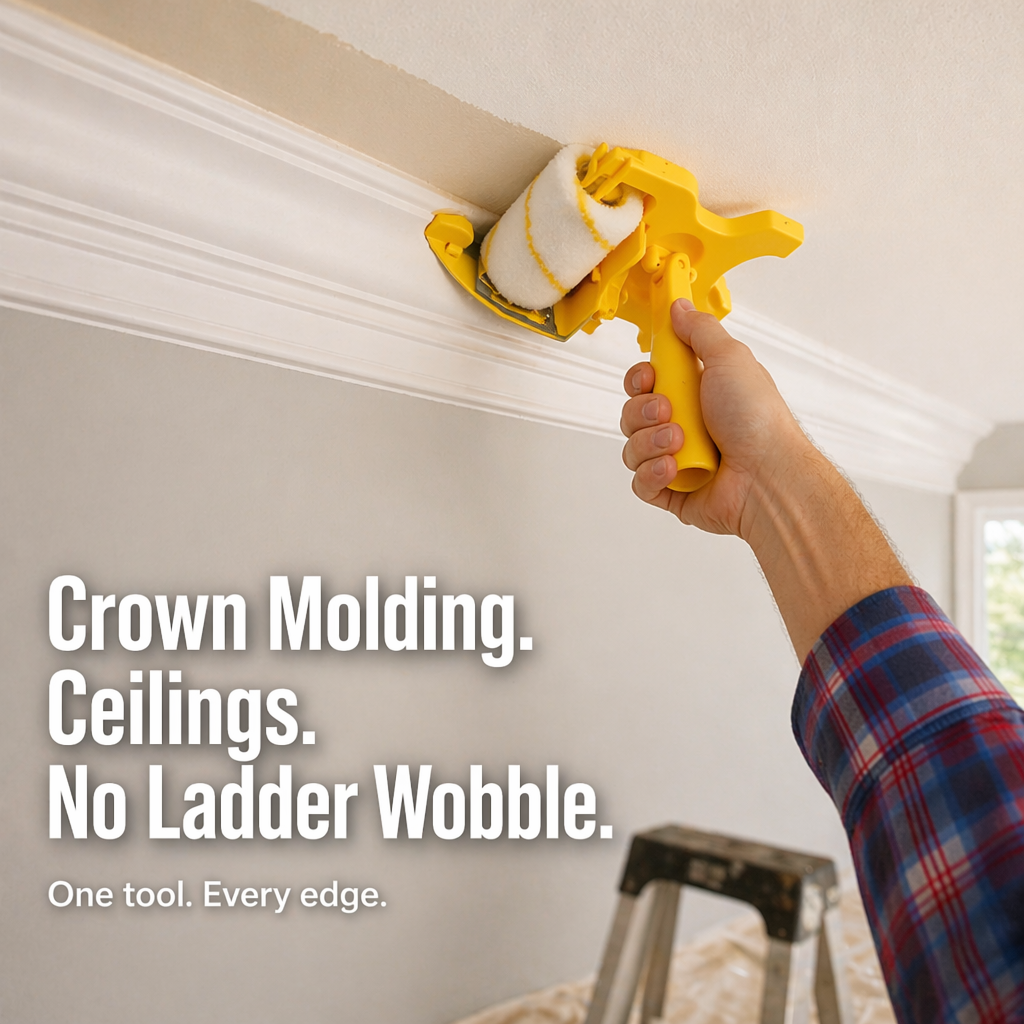 FluxEdge™ Paint Edger — Achieve Razor-Sharp Lines Without Tape, Drips, or Touch-Ups