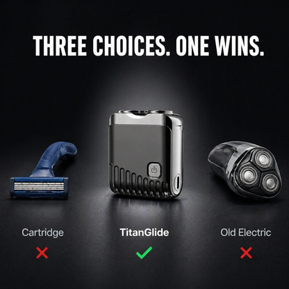 TitanGlide™ — Achieve a Clean, Skin-Friendly Shave That Fits Right in Your Pocket