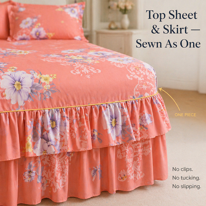 BloomEase™ — Dress Your Bed in Artistic Blooms from Sheet to Floor