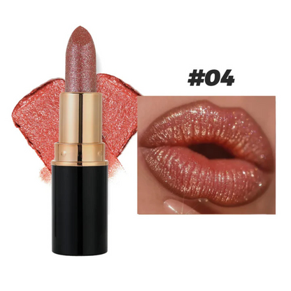 LuxeLure™ Metallic Lip Color — Drench Your Lips in 24-Hour Shine and Silky Comfort That Never Fades