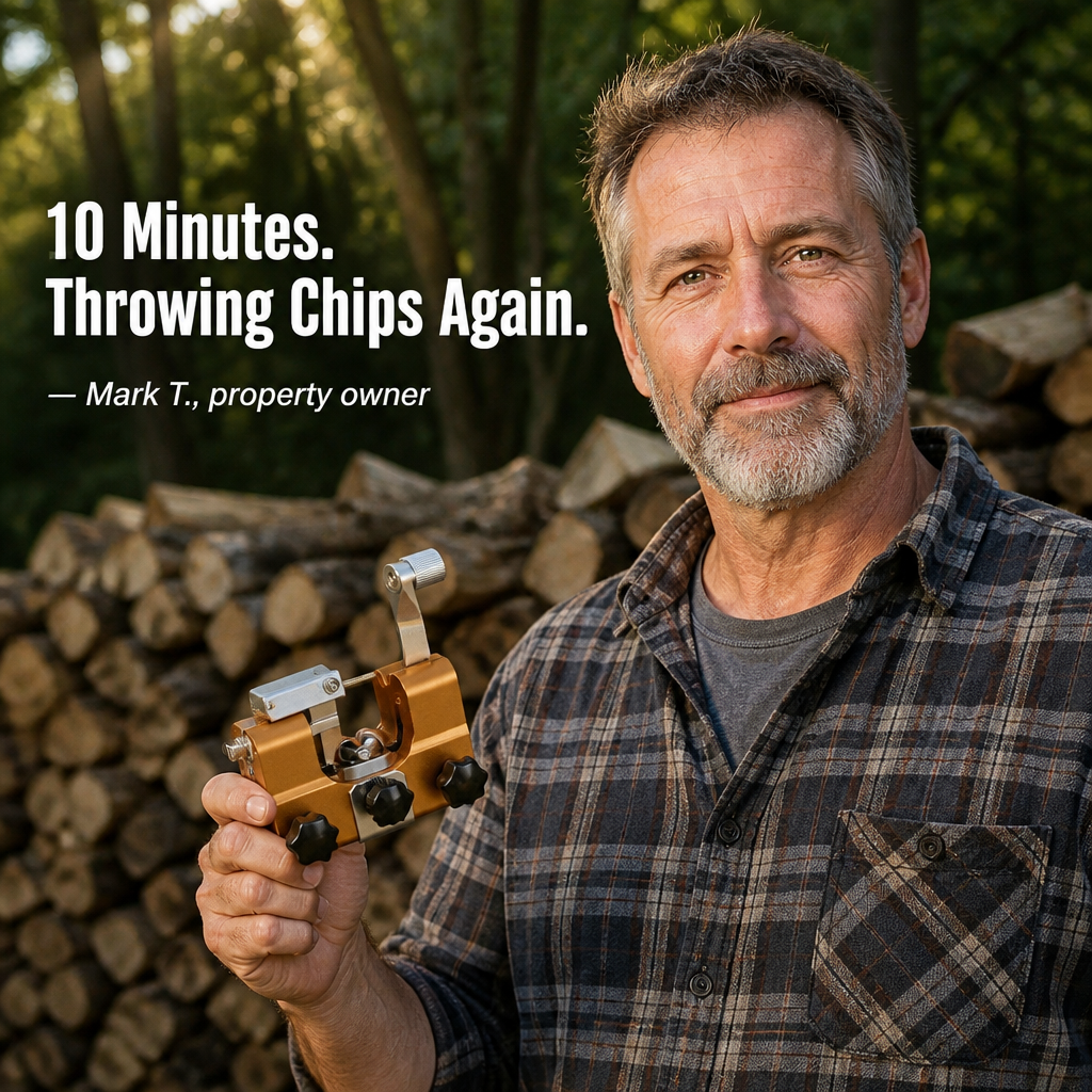 SharpEdgePro™ — Restore Any Blunt Chainsaw to Razor-Sharp Instantly