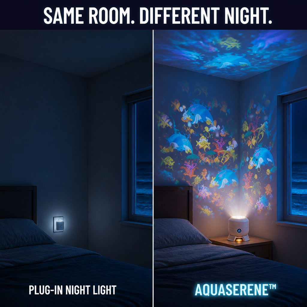 AquaSerene™ — Soothe Restless Kids To Sleep With a Slow-Spinning Ocean Light