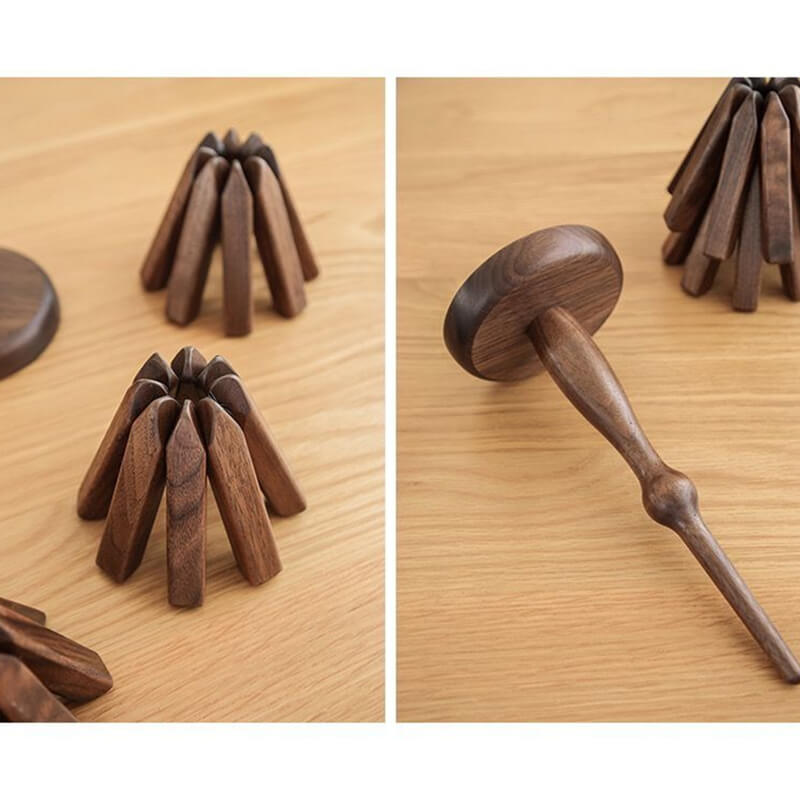 Premium Walnut Wood Mat