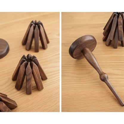 Premium Walnut Wood Mat
