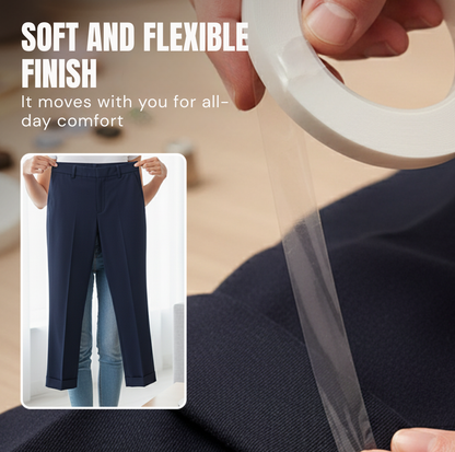FlexSeal™ — Instant No-Sew Hems That Hold Firm and Feel Like New