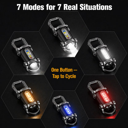 LumaVibe™ Keychain Flashlight — Take 1,200 Lumens and Extra Phone Power Wherever Your Keys Go