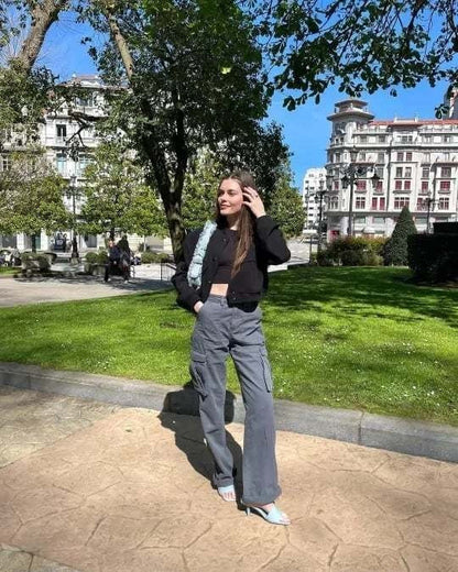 Eleni Cargo Pants with Adjustable Fit
