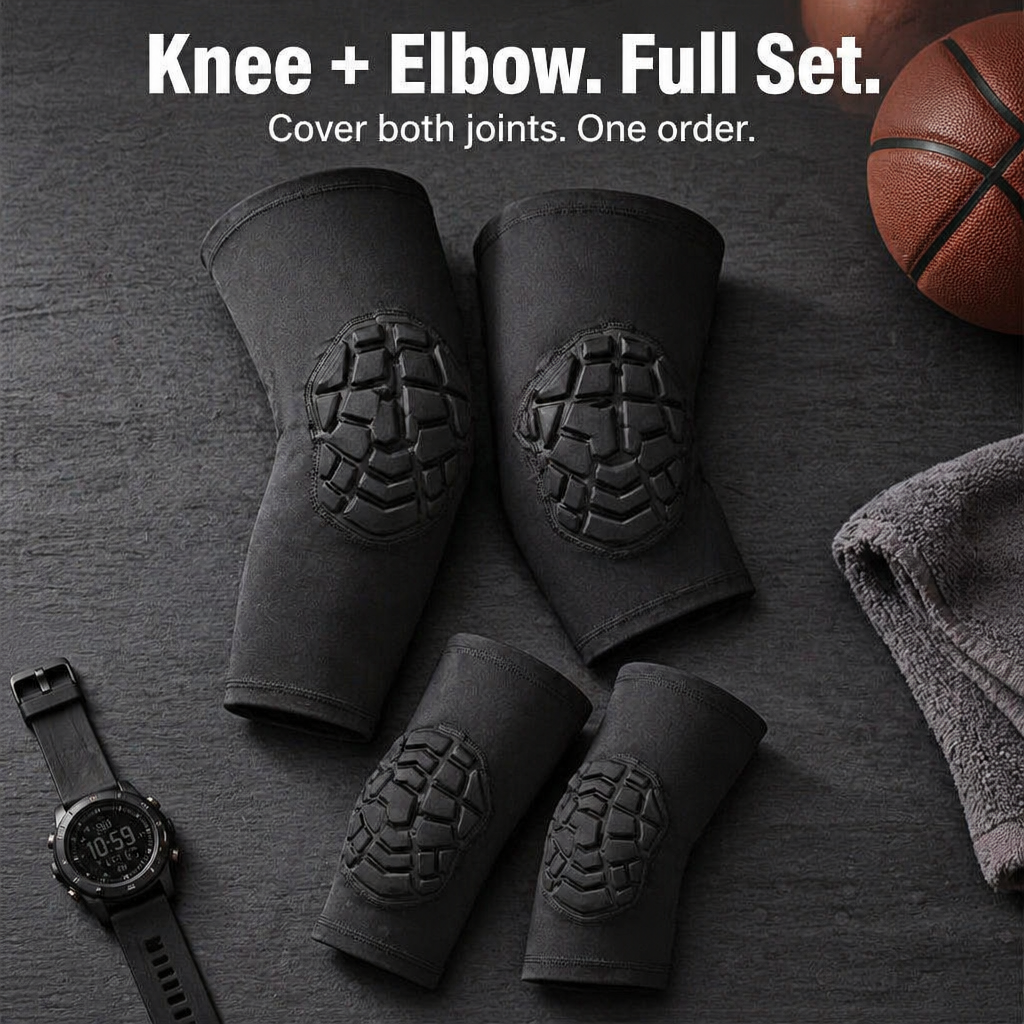 VibraGuard™ Honeycomb Compression Sleeves — Cushion Each Fall, Dash, and Crossover