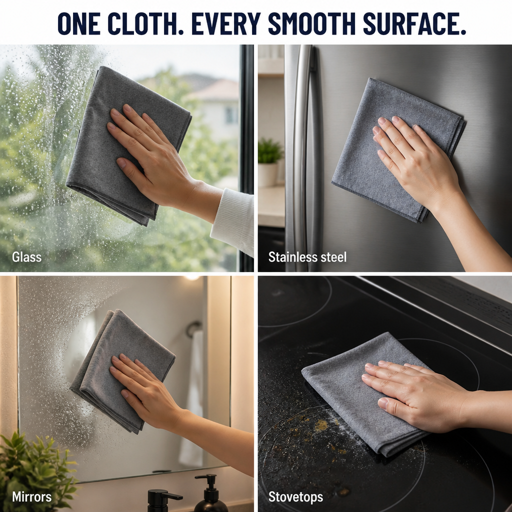LumaClean™ — Clean Glass, Mirrors & Car Windows Streak-Free with Only Water
