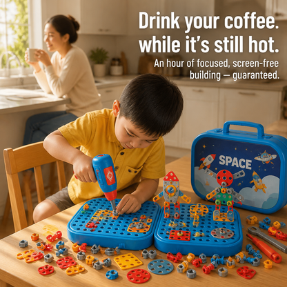 BrilliBuild™ — Give Your Child a Real Drill and See Screen Time Vanish