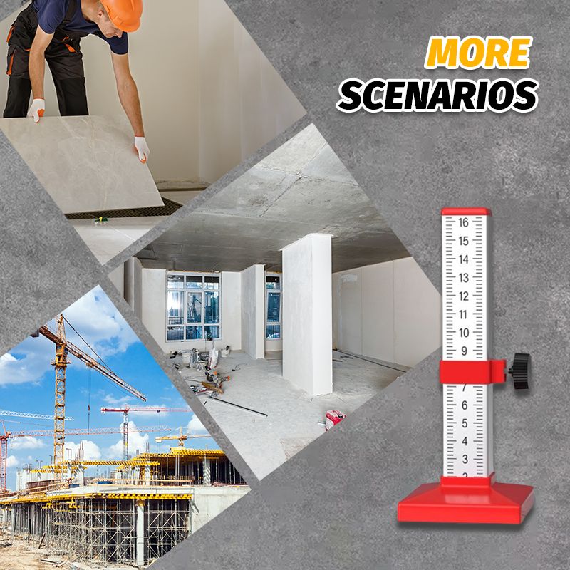 🔥Lay Floor Tile Level Height Measuring Ruler