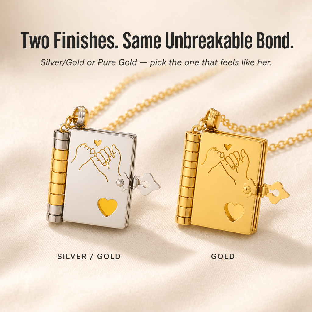 HeartLore™ — Gift Her a Book of Etched Love She Can Wear Daily