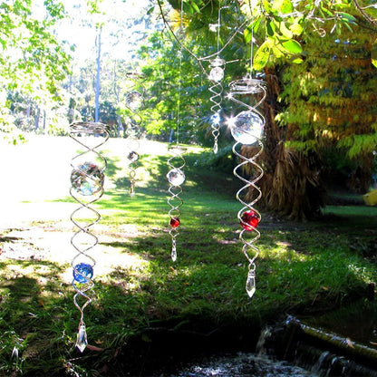 1+1 FREE | CrystalTwister™ - Metal Spiral Crystal Wind Chime [Final Day Discount]