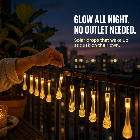 LuminaAura™ — Hang It Once, Solar Powered, Shine Through the Night Outdoors